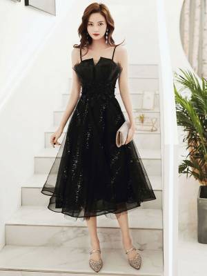 Black Tulle Short/Mini Prom Formal Homecoming Dress