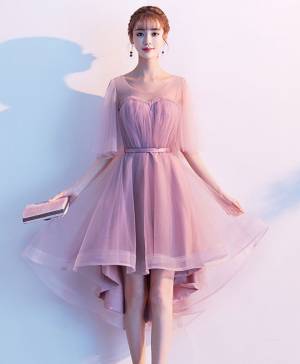 Pink Tulle Short/Mini Prom Homecoming Dress