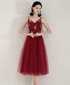 Tulle Sweetheart Simple Prom Homecoming Dress
