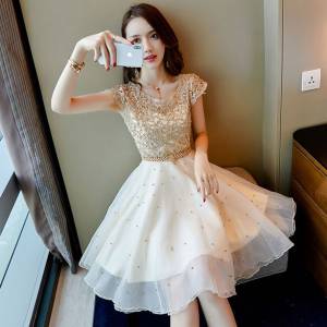 Tulle Lace Cute Women Fashion Prom Party Dress