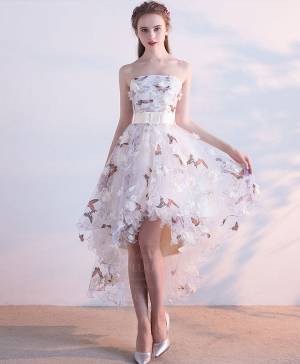 Tulle Lace Short/Mini Unique Prom Homecoming Dress