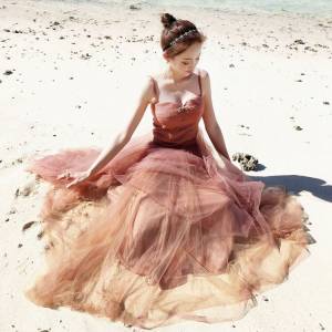 Tulle Sweetheart Cute Women Fashion Prom Dress