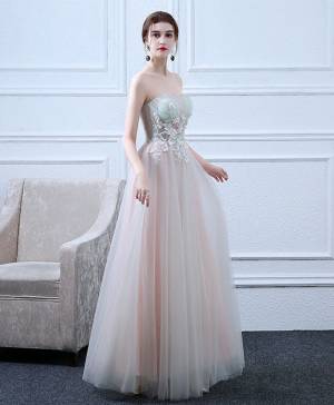 Lace Sweetheart Cute Long Prom Formal Dress